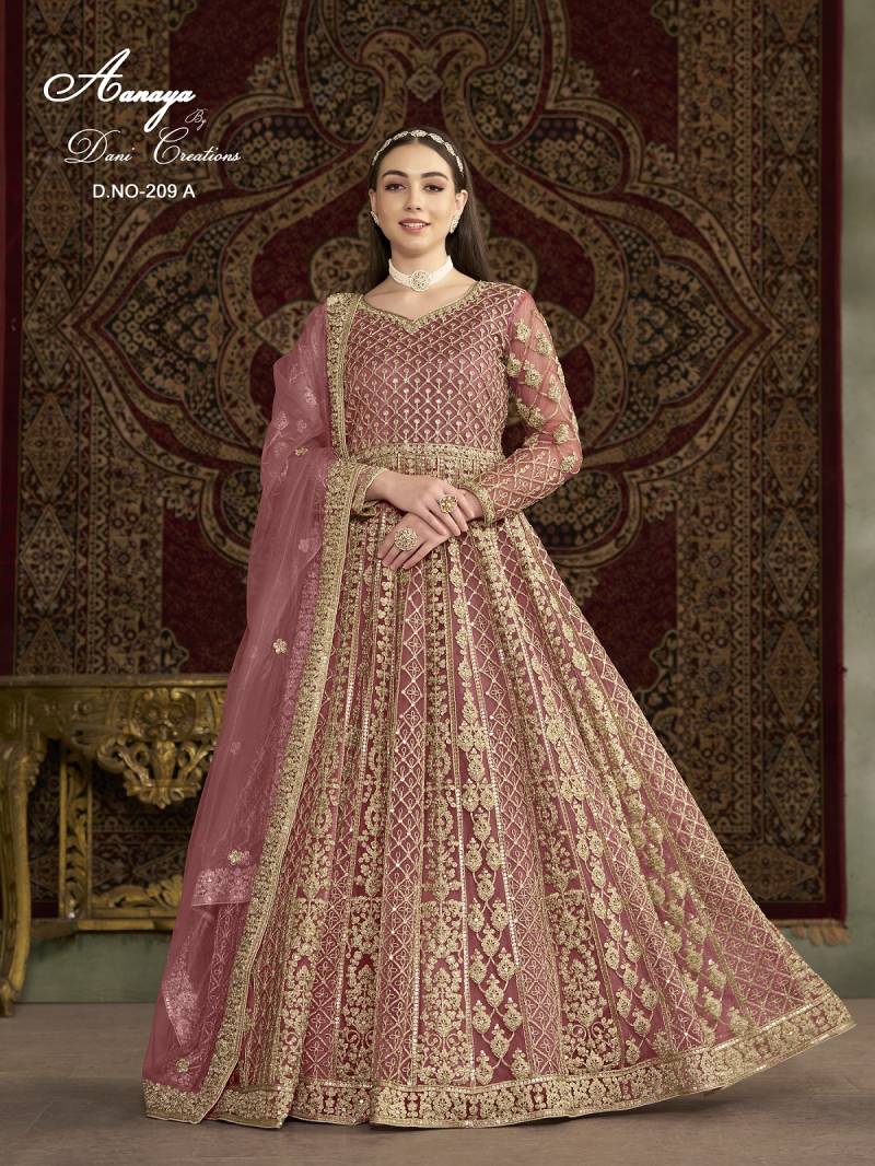 Aanaya Vol 209 A Net Fancy Wedding Wear Gown