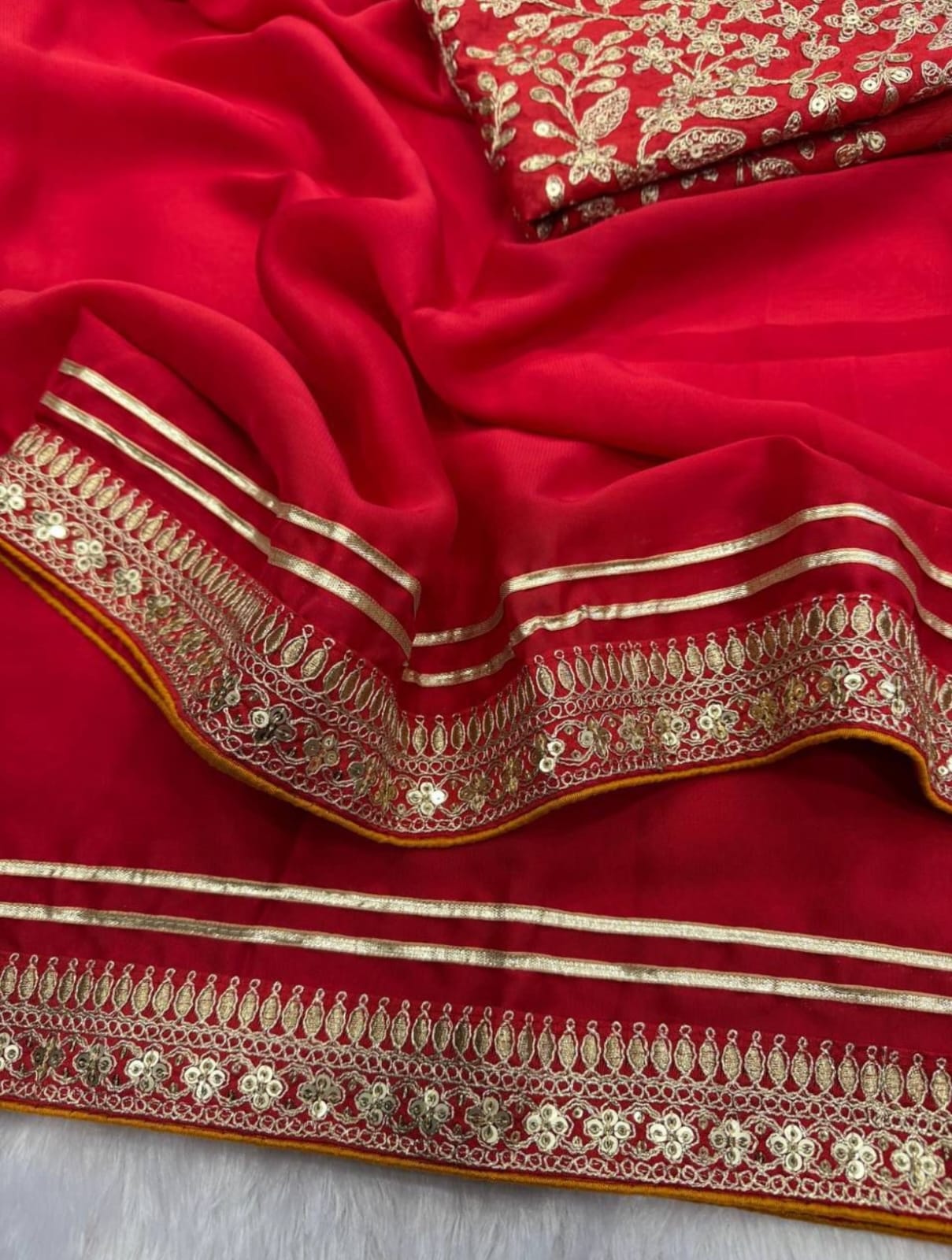 Aab Sonali Party Wear Georgette Fancy Saree Collection