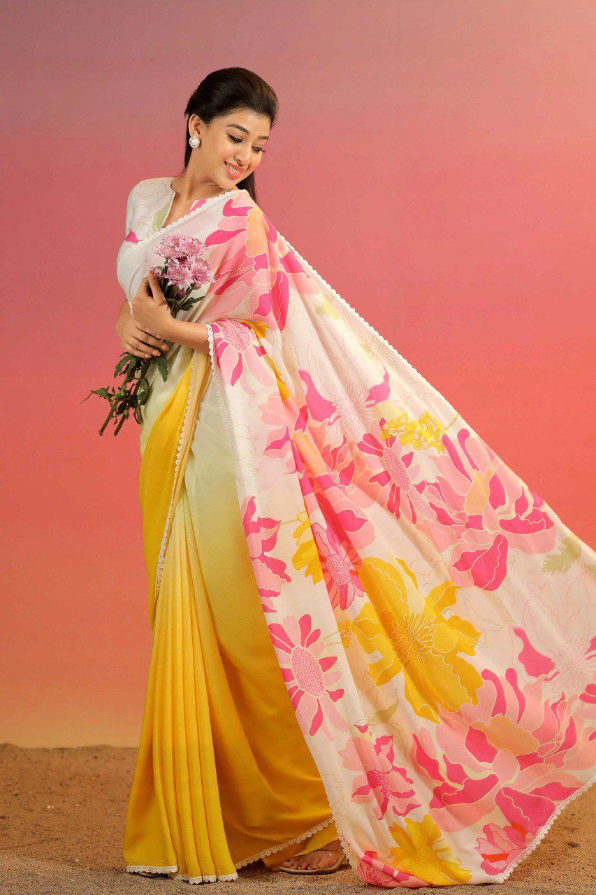 Aab Sonali Party Wear Georgette Fancy Saree Collection